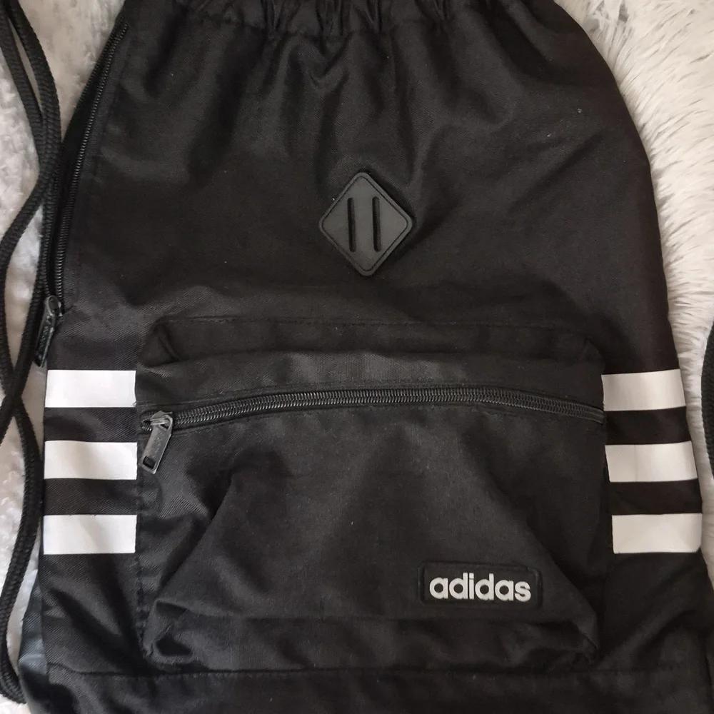 Adidas Classic 3S Sackpack Unisex Black White #RN 90288